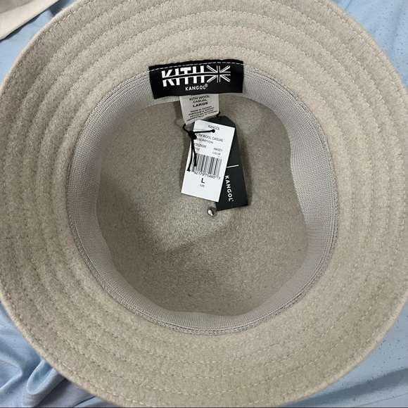 KITH x Kangol grey bucket hat - unisex Large size - hallow gray color - Picture 7 of 7